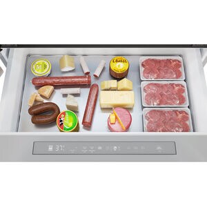 Sharp 36 in. 21.6 cu. ft. Counter Depth 4-Door French Door Refrigerator with Ice & Water Dispenser - Stainless Steel, , hires