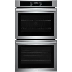 Frigidaire 30 in. 10.6 cu. ft. Top Control Electric Double Wall Oven With Standard Convection - Stainless Steel, Stainless Steel, hires