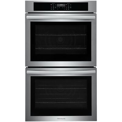 Frigidaire 30 in. 10.6 cu. ft. Top Control Electric Double Wall Oven With Standard Convection - Stainless Steel | FCWD3030AS