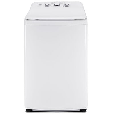 Midea 25 in. 3.9 cu. ft. Top Load Washer with Power Wave 360 Agitator - White | MLTW39A1AWW