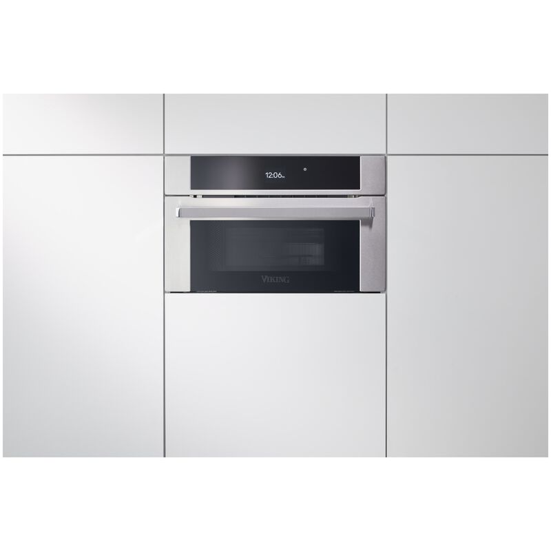 Viking 30 in. Speed Electric Single Wall Oven with True European Convection - Stainless Steel, , hires
