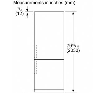 Bosch 800 Series 24 in. 12.8 cu. ft. Smart Counter Depth Bottom Freezer Refrigerator with Internal Water Dispenser - White Glass, White Glass, hires