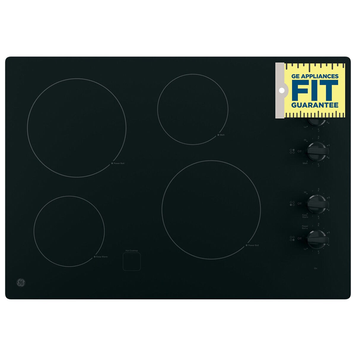 GE 30 in. 4-Burner Electric Cooktop with Simmer Burner