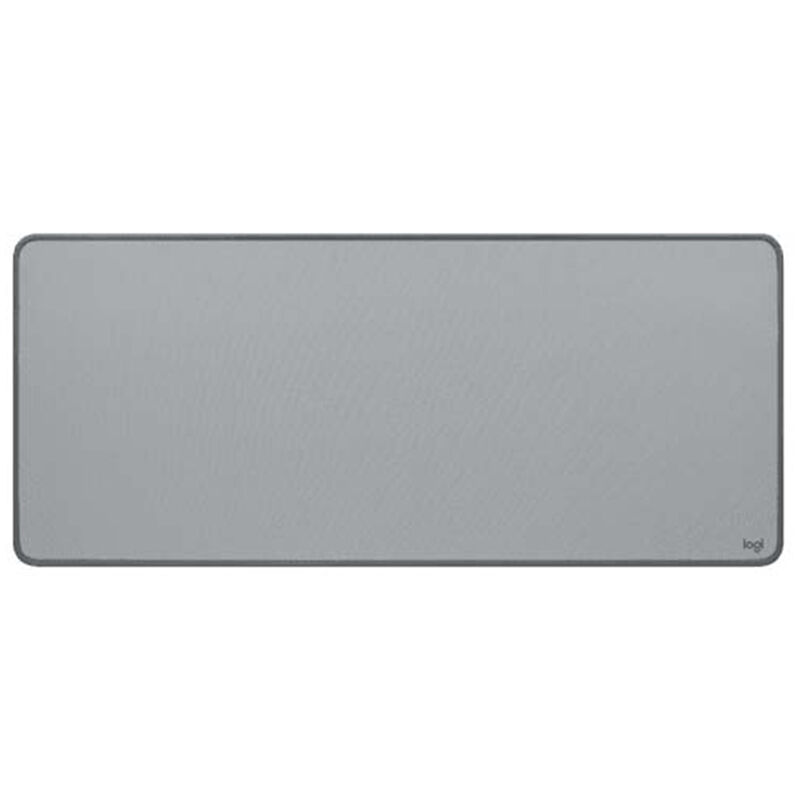 Logitech Desk Mat Studio Series Extended Mouse Pad with Spill-resistant Durable Design (Large) - Mid Gray, , hires