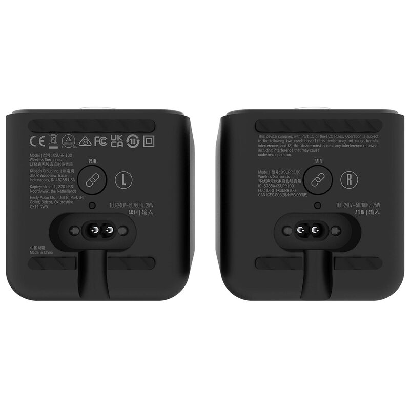 Klipsch Flexus SURR 100 Wireless Surround Sound Speakers (Pair) - Ebony, , hires