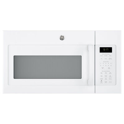 GE 30" 1.7 Cu. Ft. Over-the-Range Microwave with 10 Power Levels, 300 CFM & Sensor Cooking Controls - White | JVM6175DKWW