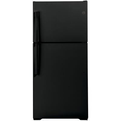 GE 30 in. 19.2 cu. ft. Top Freezer Refrigerator - Black | GTE19JTNRBB