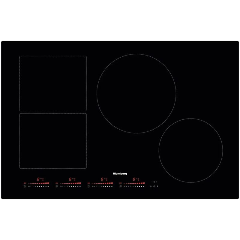 Blomberg 30 in. 4-Burner Induction Cooktop with Simmer Burner & Power Burner - Black Glass, , hires