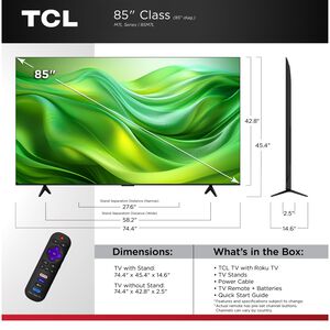 TCL - 85" Class M7L Mini-LED 4K UHD Smart Roku TV, , hires