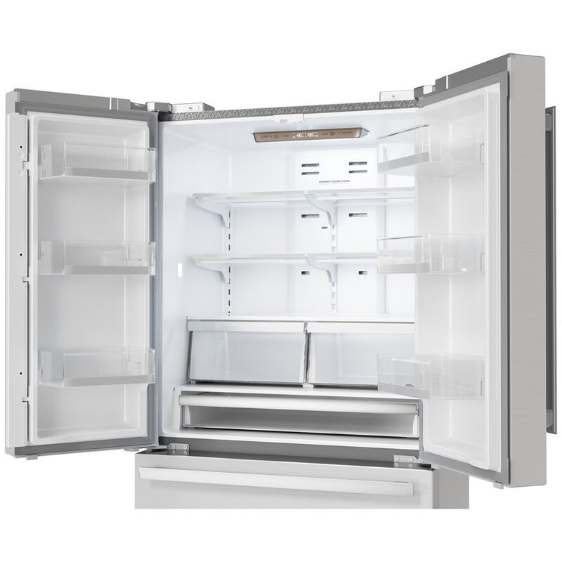 Sharp 36 in. 22.5 cu. ft. Counter Depth 4-Door French Door Refrigerator with Ice Maker - Stainless Steel, , hires