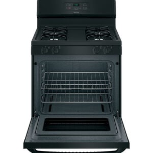 Hotpoint 30 in. 4.8 cu. ft. Oven Freestanding Gas Range with 4 Sealed Burners - Black, , hires