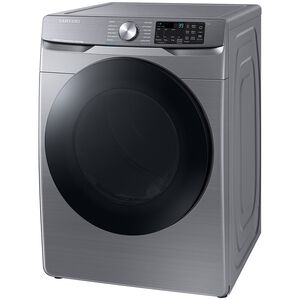 Samsung 27 in. 7.5 cu. ft. Smart Stackable Gas Dryer with Sanitize+, Steam Cycle & Sensor Dry - Platinum, Platinum, hires