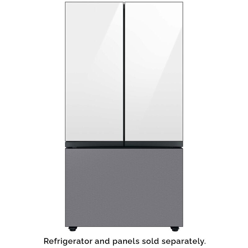Samsung BESPOKE 3-Door French Door Bottom Panel for Refrigerators - Stainless Steel, , hires