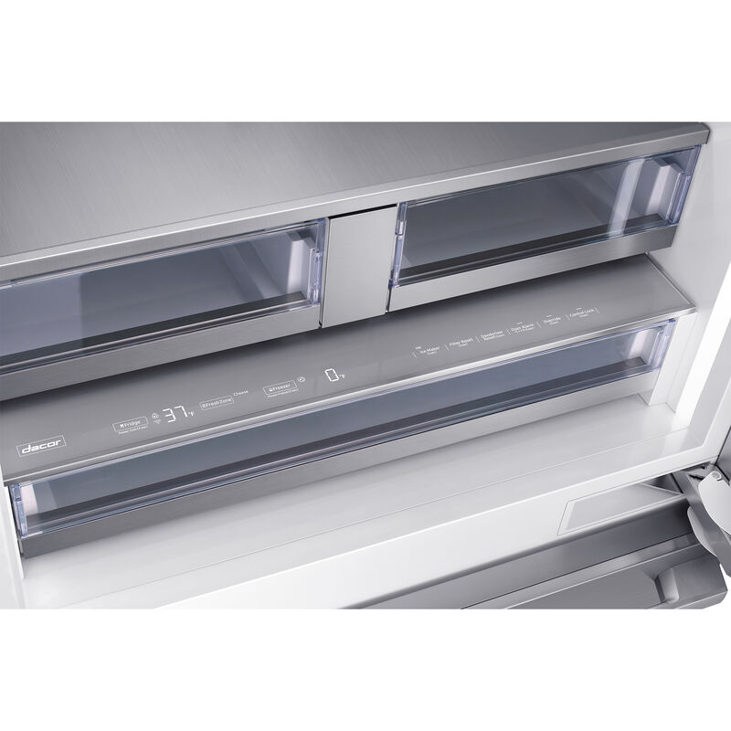 Dacor 36 in. 21.3 cu. ft. Built-In Smart Counter Depth French Door Refrigerator with Internal Water Dispenser - Custom Panel Ready, , hires