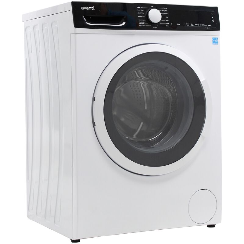 Avanti 24 in. 2.2 cu. ft. Stackable Front Load Washer with Sanitize & Steam Cycle - White, , hires