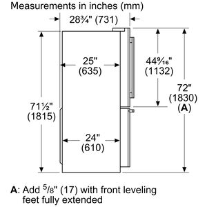 Thermador 36 in. 20.8 cu. ft. Smart Counter Depth French Door Refrigerator with Internal Water Dispenser and Professional handles Stainless Steel, , hires