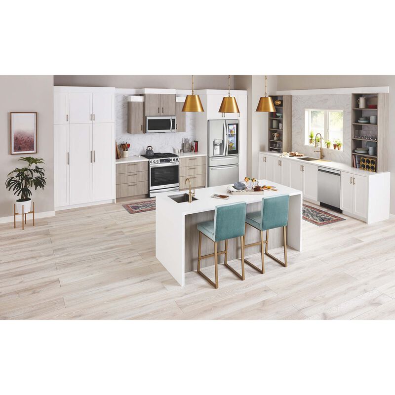 LG InstaView 30 in. 6.3 cu. ft. Smart Air Fry True European Convection Slide-In Gas Range with 5 Sealed Burners & Griddle - Stainless Steel, Stainless Steel, hires