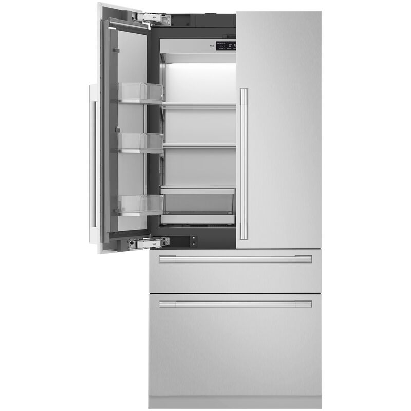 SKS 36 in. 19.3 cu. ft. Built-In Smart Counter Depth 4-Door French Door Refrigerator with Internal Water Dispenser - Custom Panel Ready, , hires