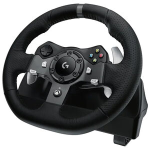 Logitech - G920 Driving Force Racing Wheel and pedals for Xbox Series X|S, Xbox One, PC - Black, , hires