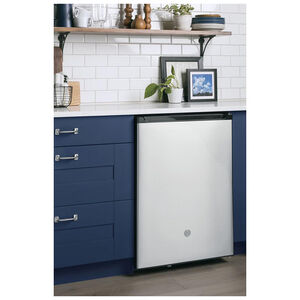 GE 24 in. 5.6 cu. ft. Undercounter Refrigerator - Stainless Steel, Stainless Steel, hires