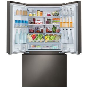 LG 36 in. 26.5 cu. ft. Smart Counter Depth French Door Refrigerator with Internal Water Dispenser - Black Stainless Steel, , hires