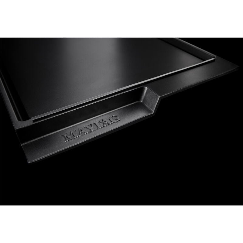 Maytag 30 in. 4-Burner Electric Cooktop with Power Burner, Reversible Grill & Griddle - Stainless Steel, , hires