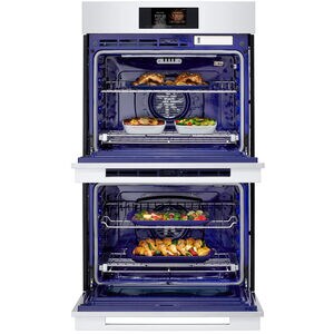 Signature Kitchen Suite Transitional 30 in. 9.4 cu. ft. Smart Top Control SteamElectric Double Wall Oven with True European Convection - Stainless Steel, , hires