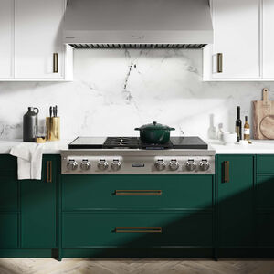 SKS 48 in. 6-Burner Smart Dual Fuel Natural Gas Rangetop with Simmer Burner & Power Burner - Stainless Steel, , hires