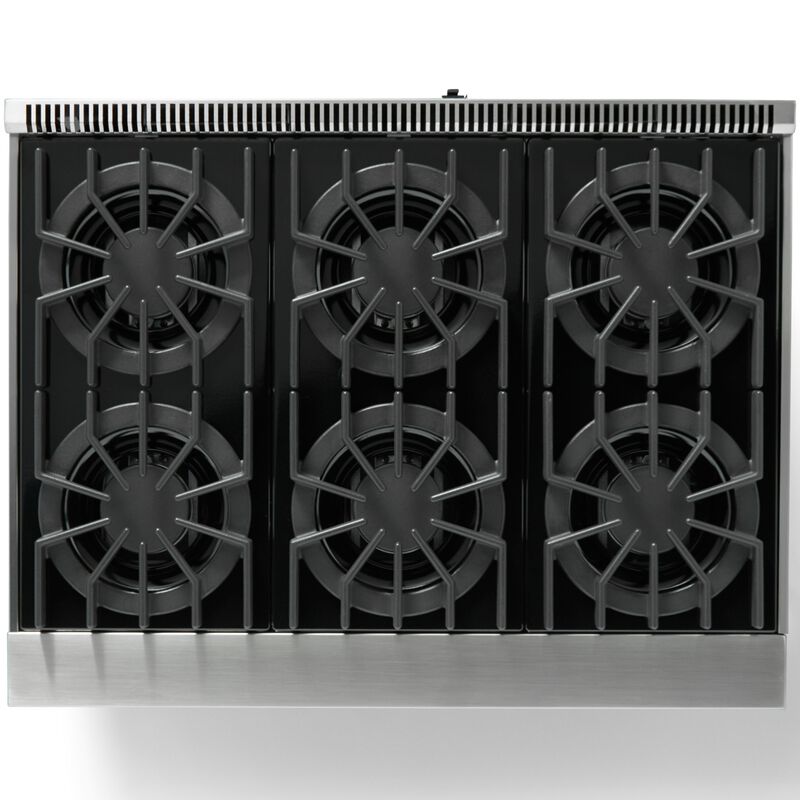 Viking 5 Series 36 in. 5.1 cu. ft. Standard Convection Gas Range with Open Burners - Stainless Steel, , hires