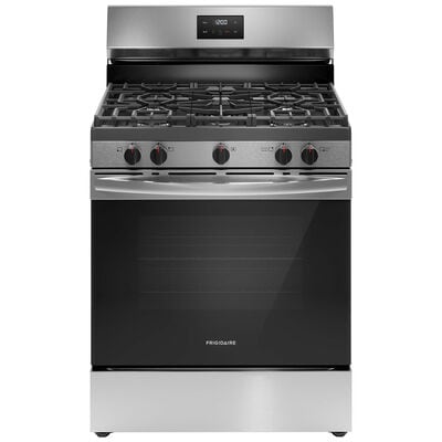 Frigidaire 30 in. 5.1 cu. ft. Gas Range with 5 Sealed Burners - Stainless Steel | FCRG3052BS