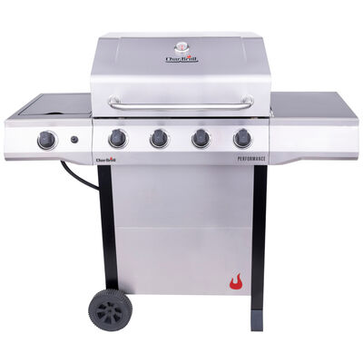 Char-Broil Performance Series 4-Burners LP Gas Grill with Electronic Ignition System & Side Burner - Stainless Steel | 463351521