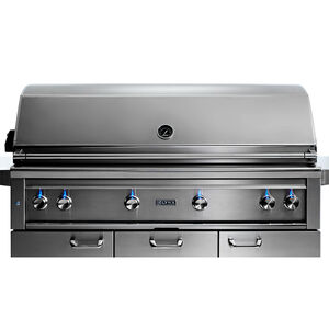 Lynx Professional 54 in. 4-Burner Liquid Propane Gas Grill with Rotisserie & Smoker Box - Stainless Steel, , hires