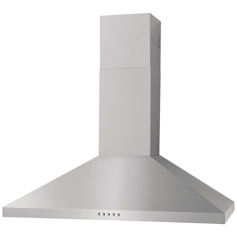 Frigidaire 36 in. Convertible Chimney Style Range Hood with 350 CFM, 3 Fan Speeds & 2 LED Lights - Stainless Steel, , hires