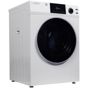 Equator Deluxe 24 in. 4.0 cu. ft. Stackable Electric Dryer with Sensor Dry, Sanitize & Steam Cycle - White, , hires
