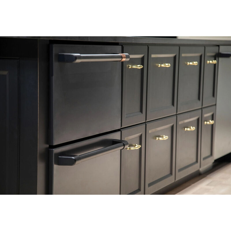 Cafe 24 in. 5.7 cu. ft. Double Refrigerator Drawers - Stainless Steel, Stainless Steel, hires