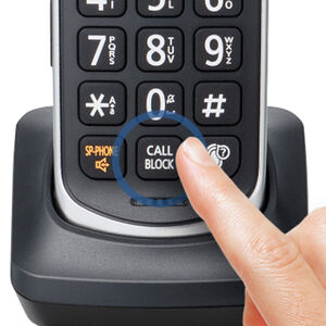 Panasonic 3 Handset Cordless Phone - Metallic Black, , hires