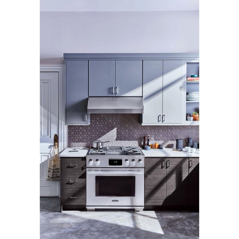 SKS 36 in. 6.3 cu. ft. Smart Standard Convection Steam Dual Fuel Range with 4 Sealed Burners & Griddle - Stainless Steel, , hires