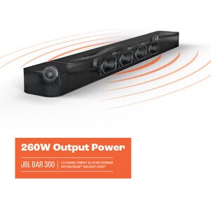 JBL 5 Channel Dolby Atmos Smart Sound Bar with Bluetooth - Black, , hires