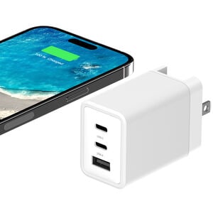 PhoneSuit - GaN USB-C/C/A Wall Charger - White, , hires