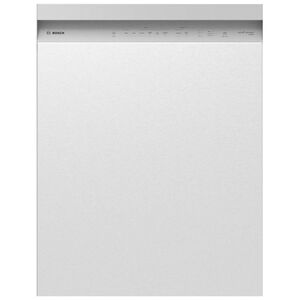Bosch 100 Series Plus 24 in. Smart Built-In Dishwasher with Front Control, 48 dBA Sound Level, 14 Place Settings, 8 Wash Cycles & Sanitize Cycle - Stainless Steel, , hires