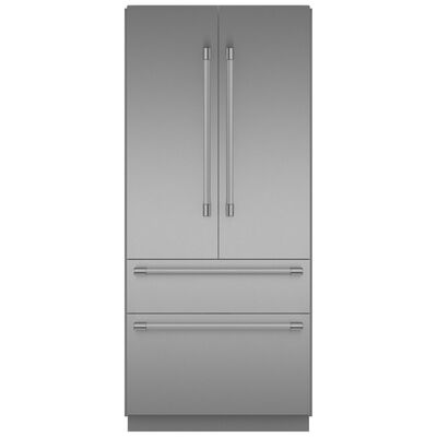 Thermador Freedom Collection 36 in. Built-In 20.1 cu. ft. Smart Counter Depth 4-Door French Door Refrigerator with Internal Water Dispenser and Professional handles - Stainless Steel | T36BT120NS