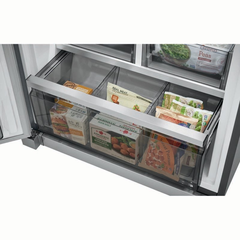 Frigidaire Professional Series 33 in. 18.8 cu. ft. Double-Drawers Upright Freezer with Ice-Maker & Adjustable Shelves - Stainless Steel, , hires