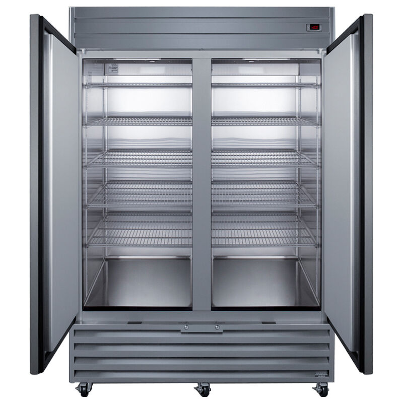 Summit Accucold 54 in. 38.5 cu. ft. Upright Freezer with Adjustable Shelves & Digital Control - Stainless Steel, , hires