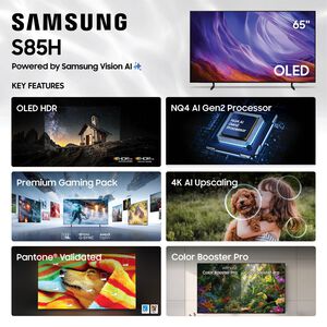 Samsung - 65" Class S85H Series OLED 4K UHD Smart Tizen TV, , hires