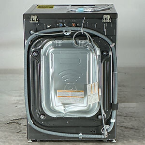 LG 27" 5.0 Cu. Ft. Front Loading Smart Washer with 14 Wash Programs, 13 Wash Options, Sanitize Cycle & Steam Wash - Black Stainless Steel (Open Box Fair Condition), , hires