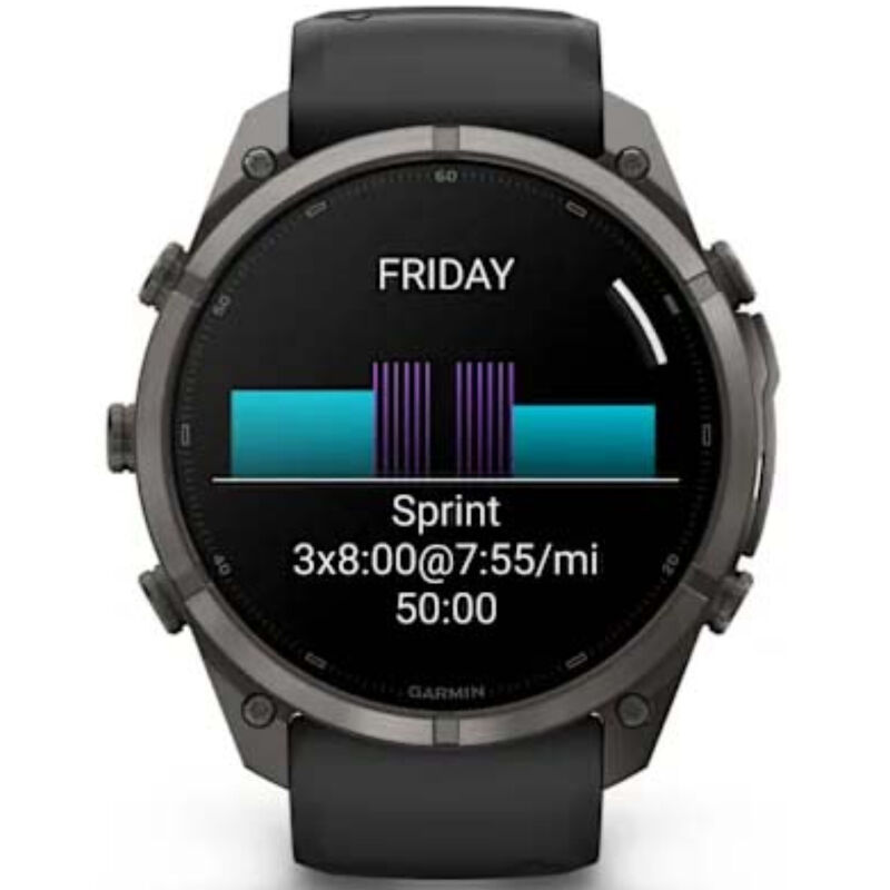 Garmin fenix 9 Pro 51 mm, AMOLED Smart Watch - Carbon Gray DLC Titanium with Black/Pebble Gray Silicone Band, , hires