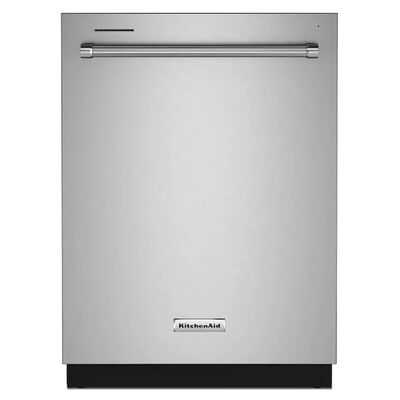 KitchenAid 24 in. Built-In Dishwasher with Top Control, 39 dBA Sound Level, 13 Place Settings, 5 Wash Cycles & Sanitize Cycle - Stainless Steel with PrintShield Finish | KDTE204KPS
