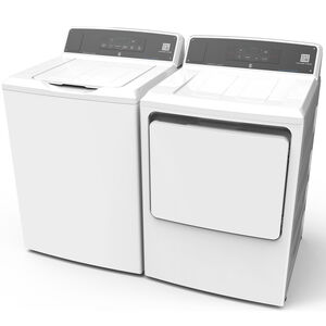 GE 27 in. 7.4 cu. ft. Smart Commercial Electric Dryer with Sensor Dry & Built-In App Payment System - White, , hires