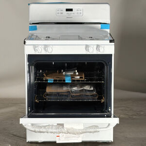 Hotpoint 30 in. 4.8 cu. ft. Gas Range with 4 Sealed Burners - White (Open Box Good Condition), , hires