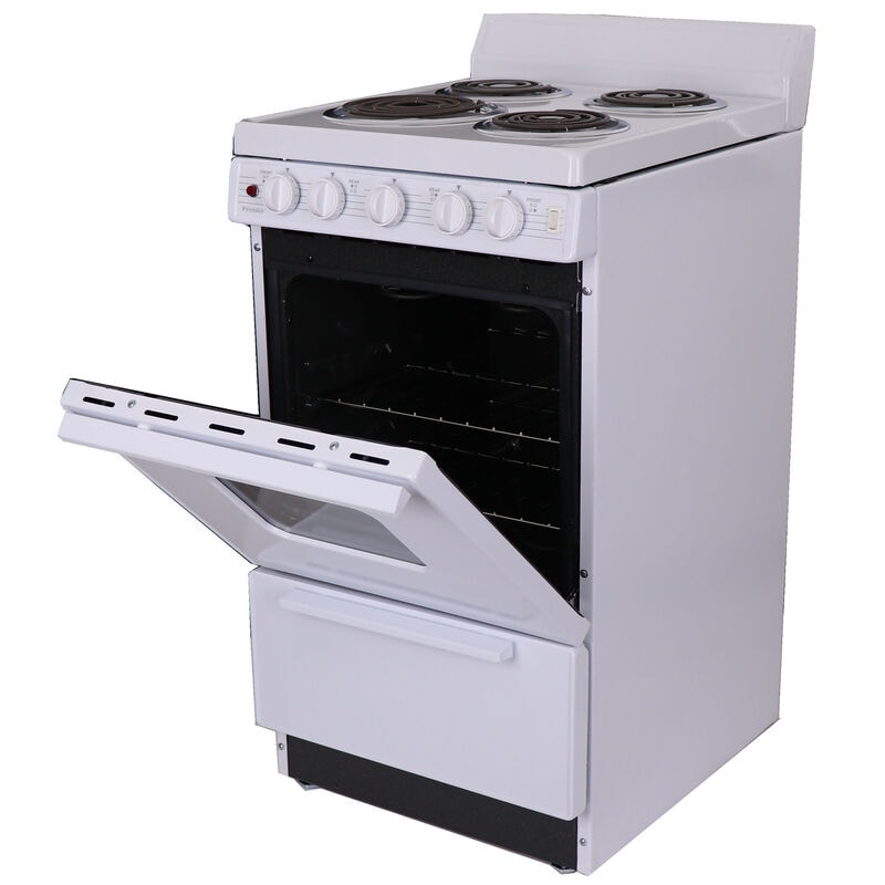 Premier 20 in. 2.4 cu. ft. Electric Range with Coil Burners - White, , hires